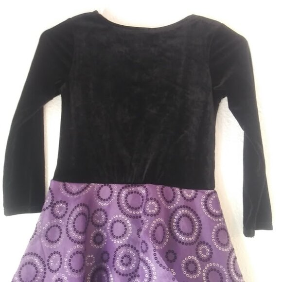 Jessica Ann girl's size 6X black and purple dress - Picture 7 of 16